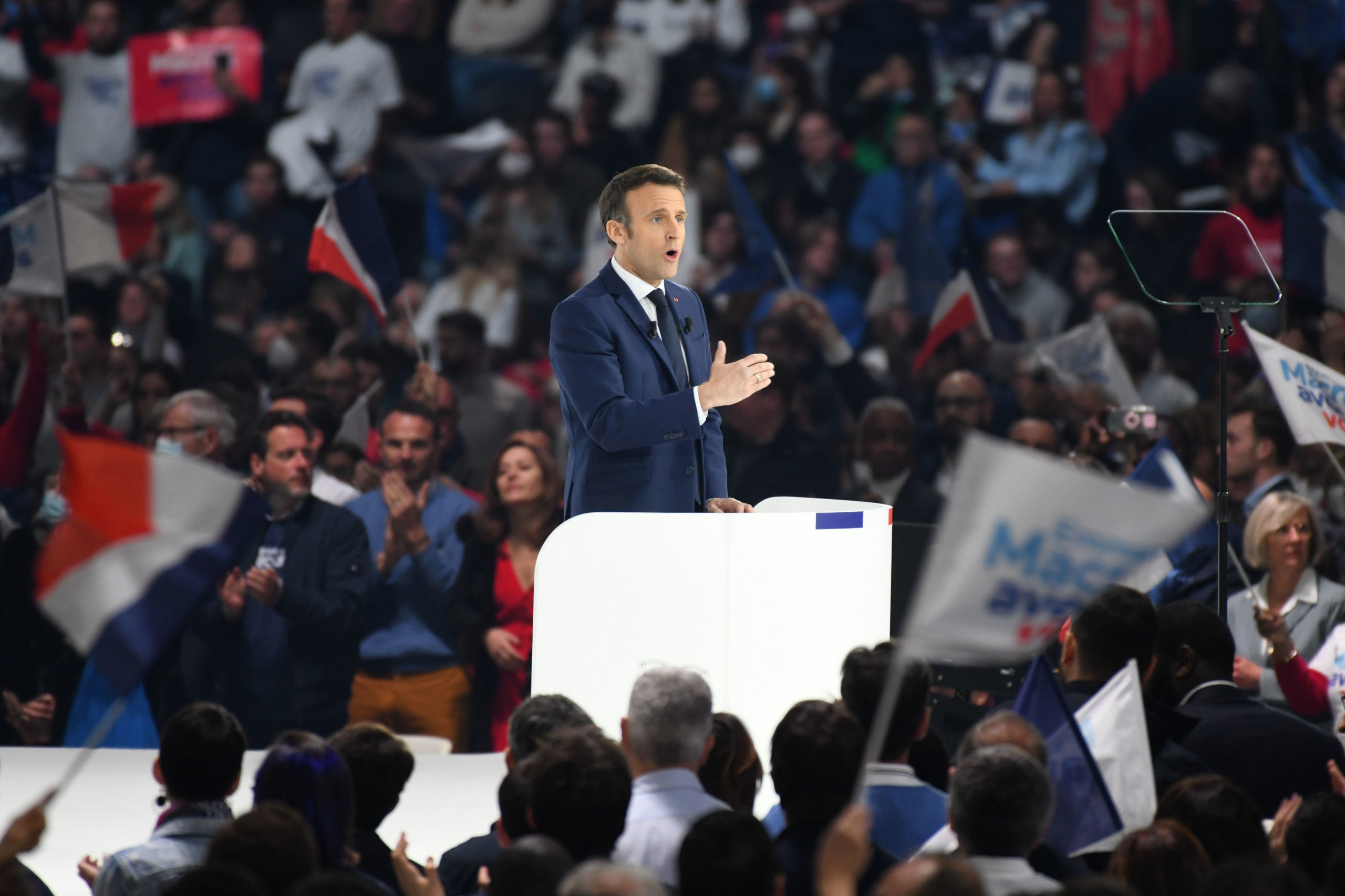 „Ich will eine allgemeine Mobilisierung“: In der Pariser La Défense Arena hält Macron eine riesige Versammlung „gegen den rechten Flügel“ ab