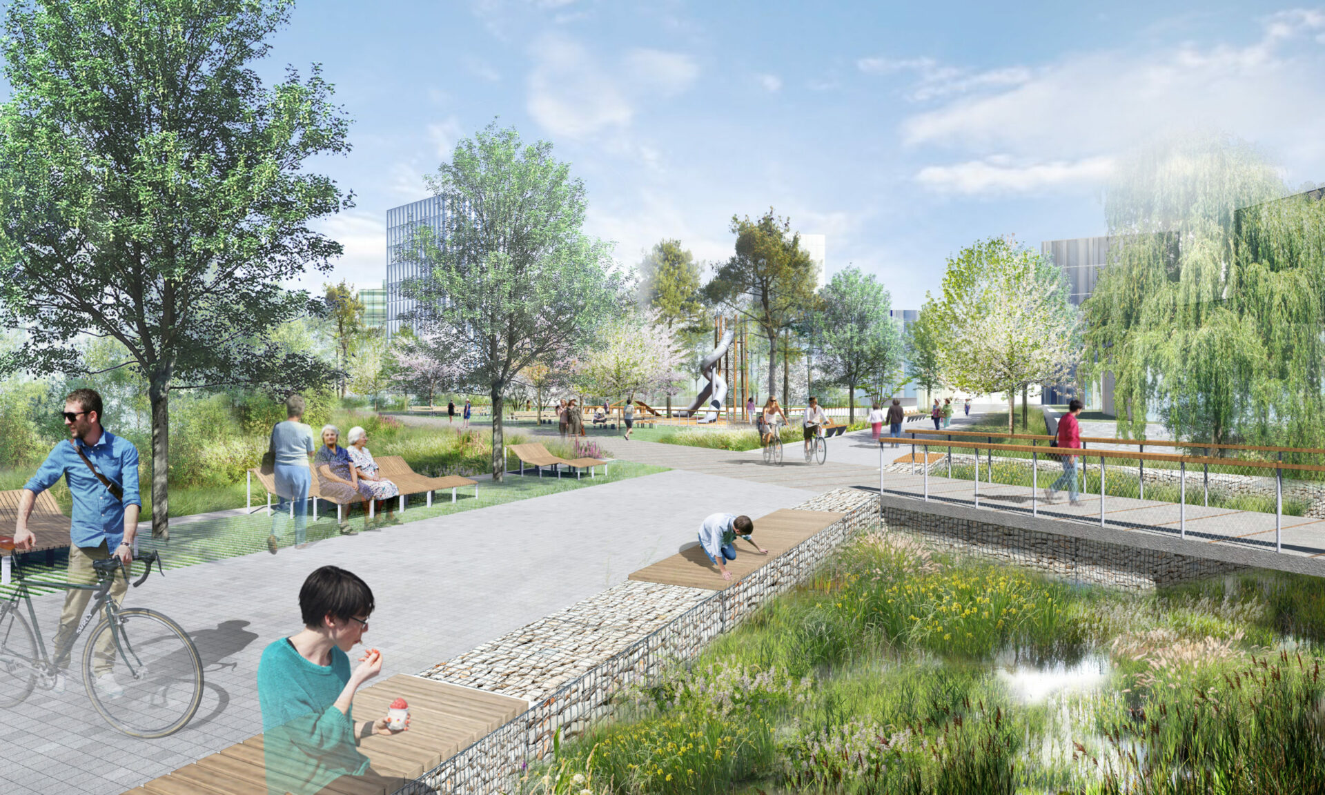 Paris La Défense va offrir au quartier des Groues le Jardin des Rails et une nouvelle place d