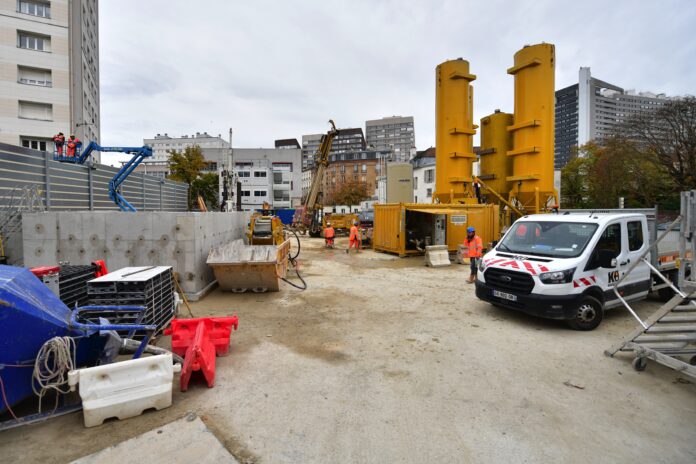 Le chantier du square des Brunettes de Courbevoie - Defense-92.fr