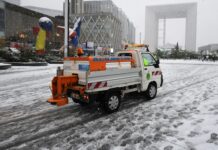 La Défense se prépare à la neige et au verglas