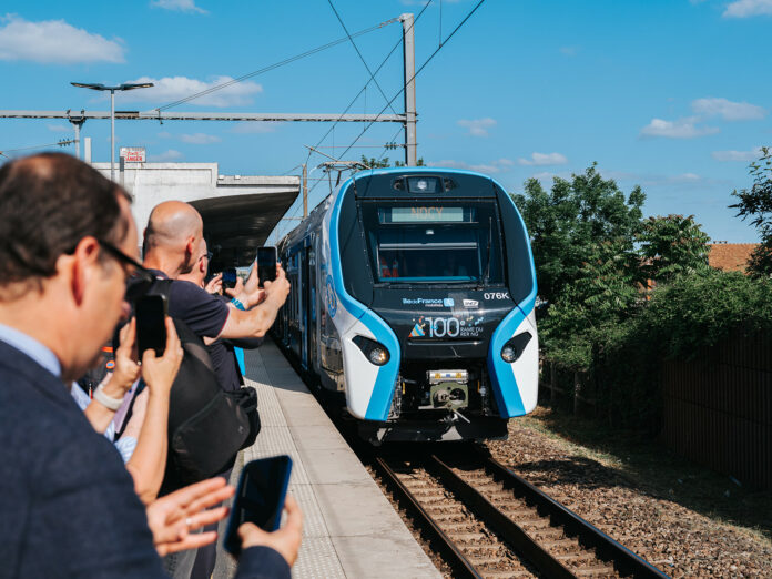 La centième rame circule désormais sur la ligne E du RER, prolongée jusqu’à Nanterre et La Défense au printemps 2024 - Aurore Baron / Transilien SNCF Voyageurs